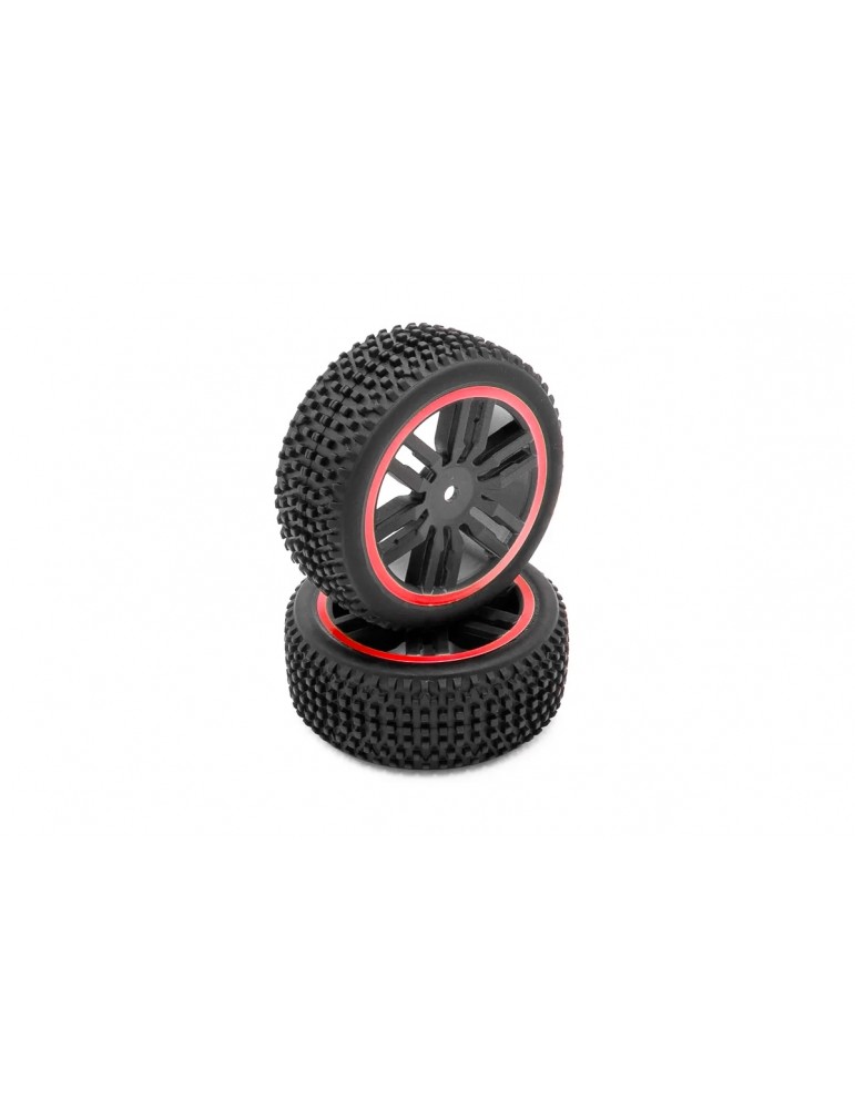 Rear complete tyres (x2) - RED