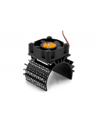 Motor fan with aluminium holder
