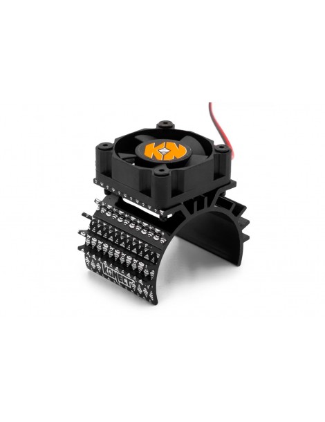 Motor fan with aluminium holder