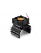 Motor fan with aluminium holder