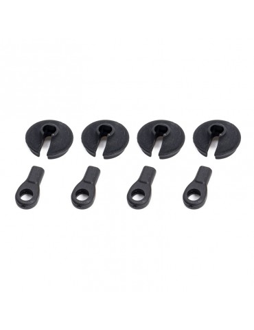 Shocks Rod-end with spring maintain, 4+4 Pcs.