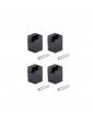 Plastics wheel hub hex + pins, 4+4 Pcs.