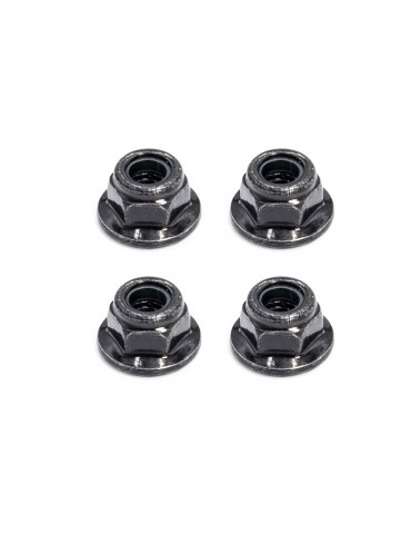 M4 Nylon nuts, 4 Pcs.