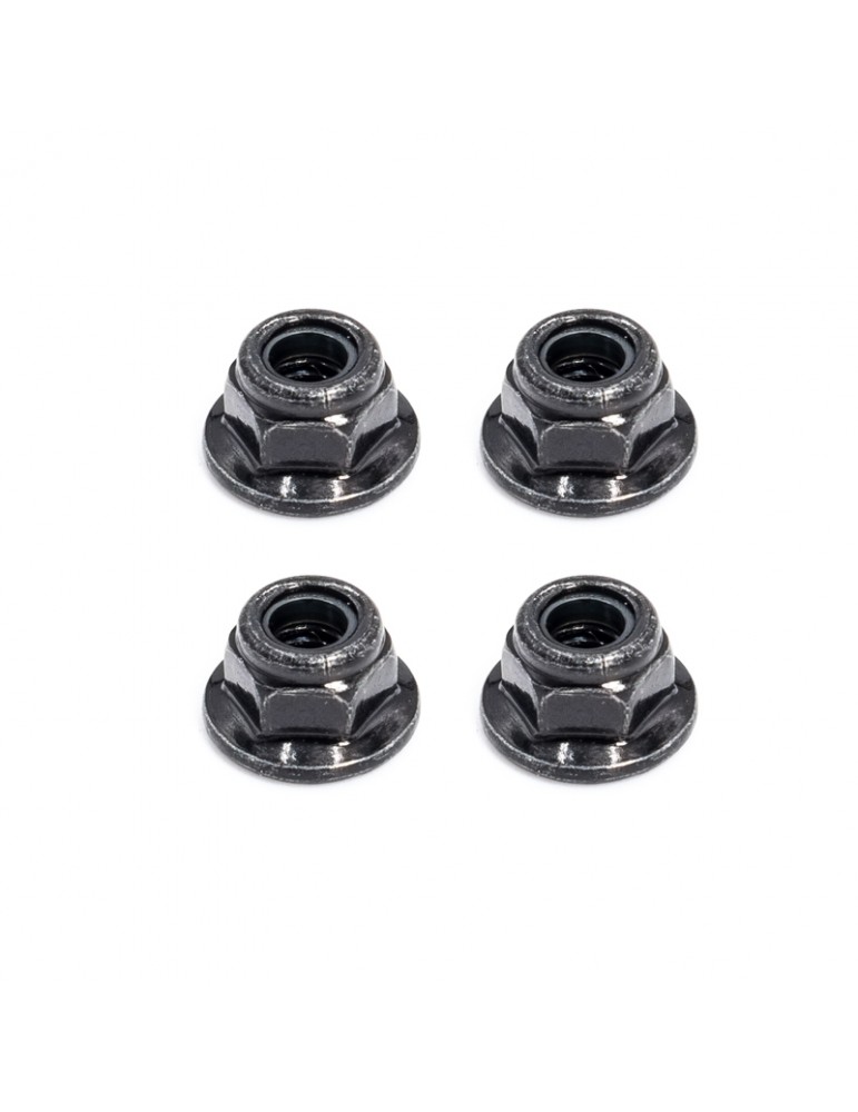 M4 Nylon nuts, 4 Pcs.