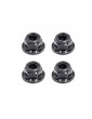 M4 Nylon nuts, 4 Pcs.