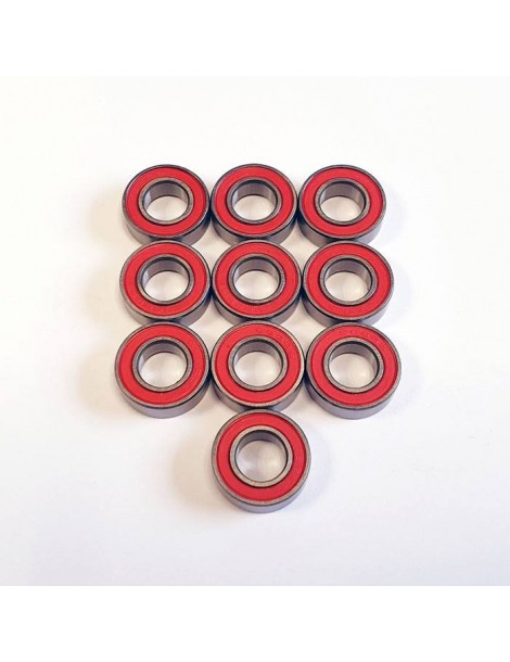 SWORKz Ball Bearing 8x16x5 RED RUbber (10)