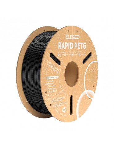 ELEGOO Rapid PETG 1.75mm juodas 3D spausdinimo siūlas – CyborgShop