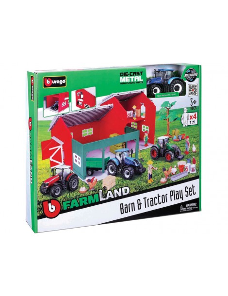Bburago Farmland Farm Set s traktorem
