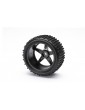 Front Wheel Complete- Buggy 1:10, 2pcs (Black)