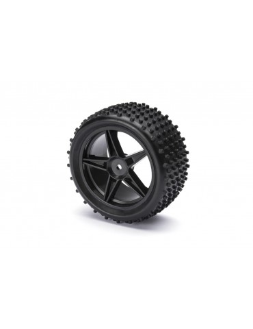 Rear Wheel Complete- Buggy 1:10, 2pcs (Black)