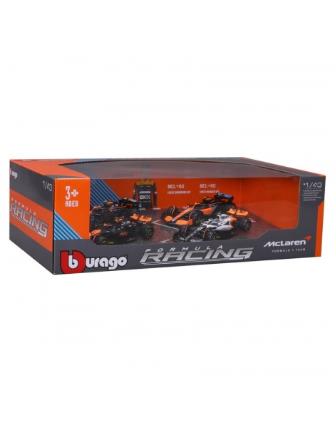 Modeliukų rinkinys McLaren F1 Team 1:43 (4 vnt.) – Bburago