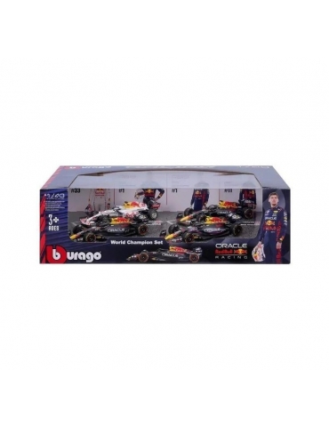 Bburago Red Bull Racing 1:43 4 vnt. modeliukų rinkinys – CyborgShop
