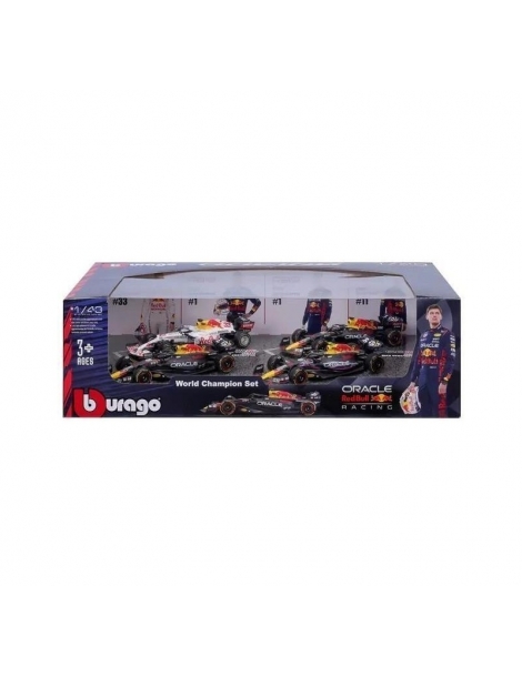 Bburago Red Bull Racing 1:43 4 vnt. modeliukų rinkinys – CyborgShop