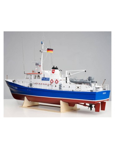 ROMARIN Polizeiboot W3 Baukasten 1:25 mit Beschlagsatz