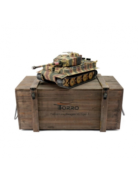 RC modelis TORRO Tiger I 1:16 Pro Edition BB kamufliažinis – CyborgShop