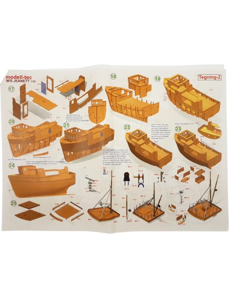 Modell-Tec MS Jeanett 1:25 Bausatz