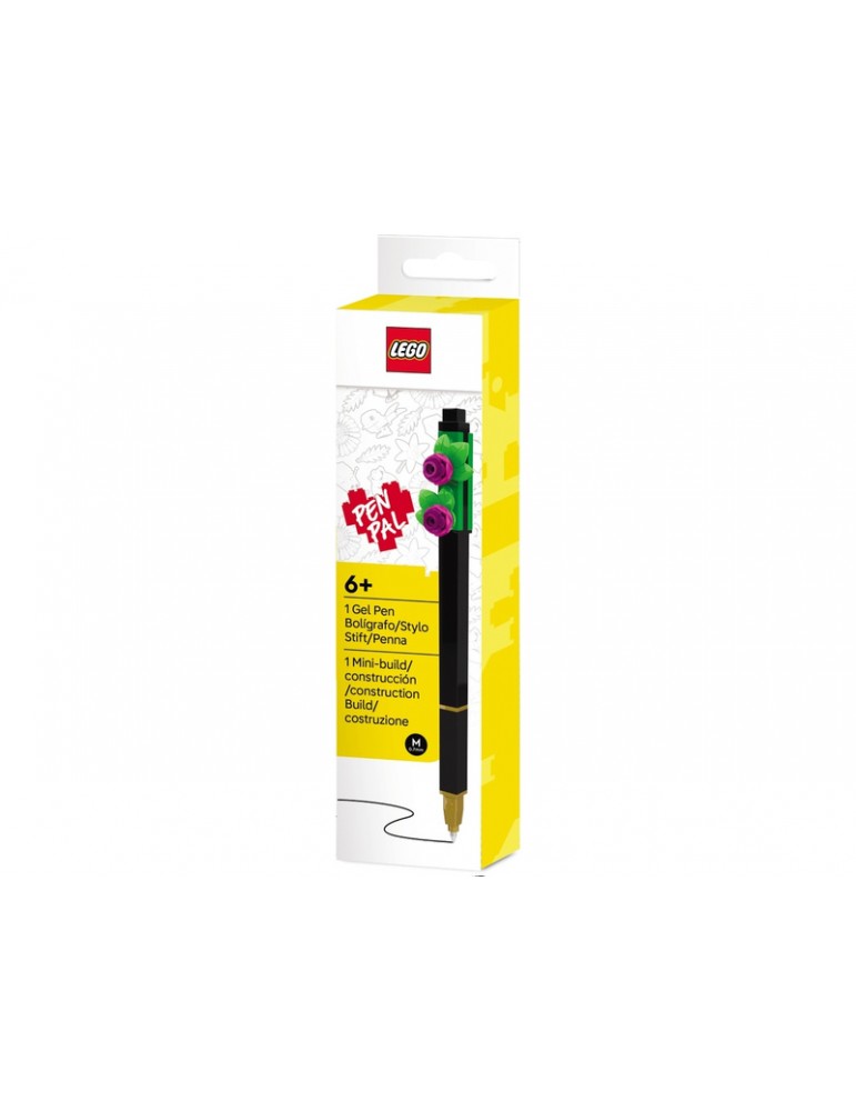 LEGO Gel pen black - Botanicals pink flower