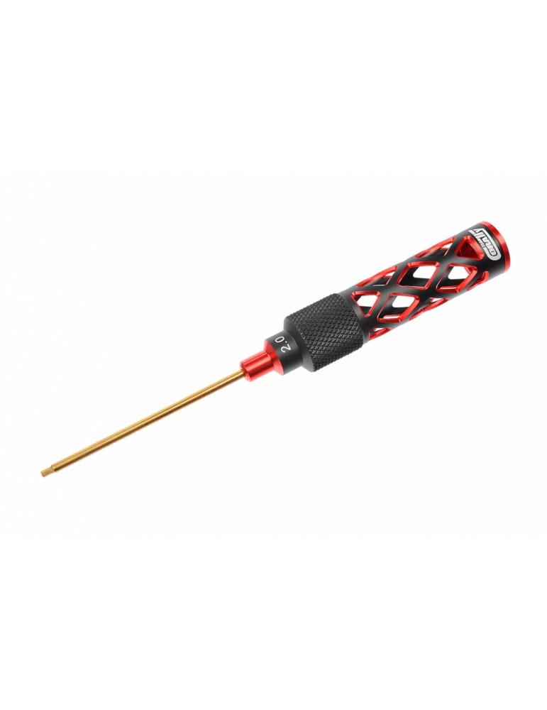 PRO Tool - Hardened Tip - Lightened Alu Grip - Hex 2.0mm