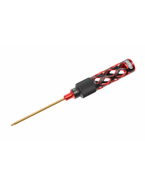 PRO Tool - Hardened Tip - Lightened Alu Grip - Hex 2.0mm