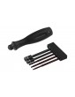 1/4in Drive Hex Wrench Nut Driver Set (1.5, 2.0, 2.5mm Hex and 5.5, 7mm Nut Driver)