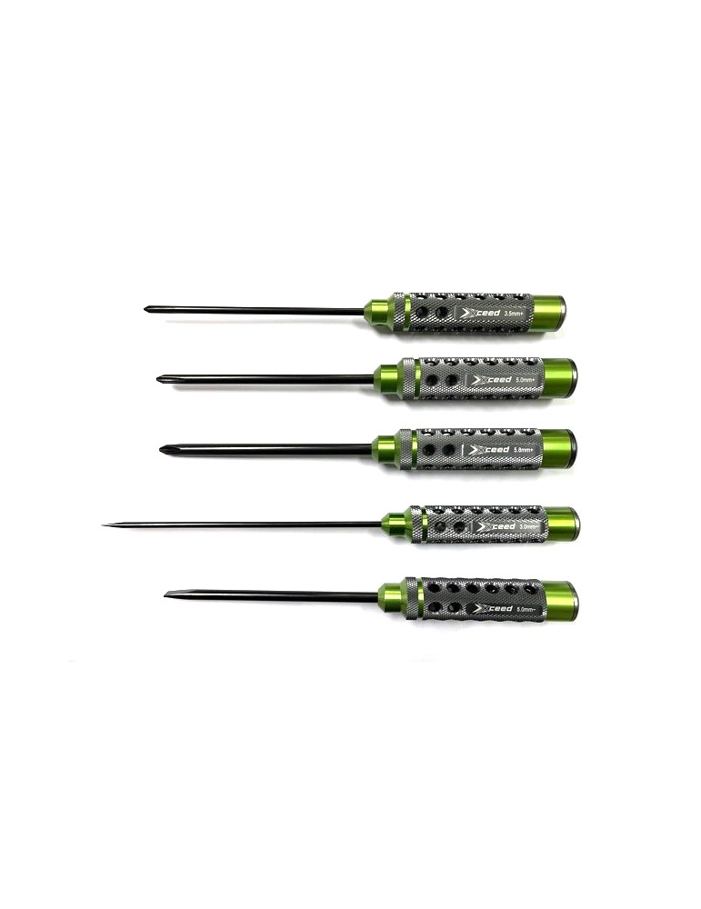 Phillips screwdriver set 3.5 5.0 & 5.8 x 120mm + flat head screwdriver set 3.0 & 5.0 (HSS