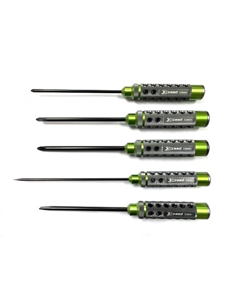 Phillips screwdriver set 3.5 5.0 & 5.8 x 120mm + flat head screwdriver set 3.0 & 5.0 (HSS