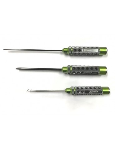 Screwdriver set 3.0 & 5.0 + Exhaust Spring / Caster Clip Remover (HSS Tip) - (3)