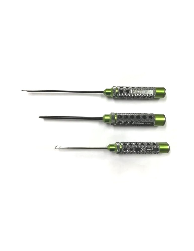 Screwdriver set 3.0 & 5.0 + Exhaust Spring / Caster Clip Remover (HSS Tip) - (3)