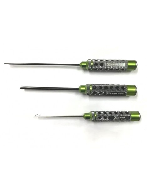 Screwdriver set 3.0 & 5.0 + Exhaust Spring / Caster Clip Remover (HSS Tip) - (3)