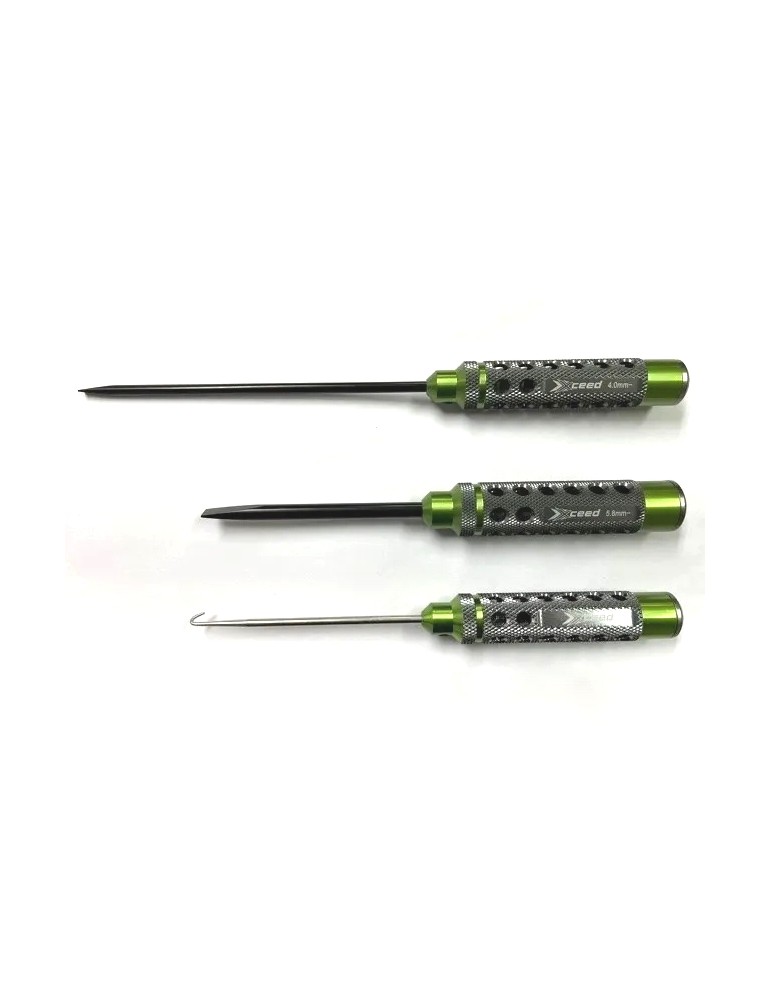 Screwdriver Set 4.0 & 5.8 + Exhaust Spring / Caster clip remover (HSS Tip) - (3)