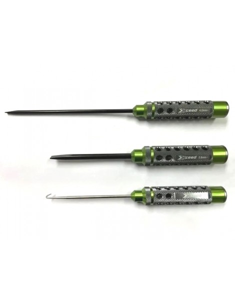 Screwdriver Set 4.0 & 5.8 + Exhaust Spring / Caster clip remover (HSS Tip) - (3)
