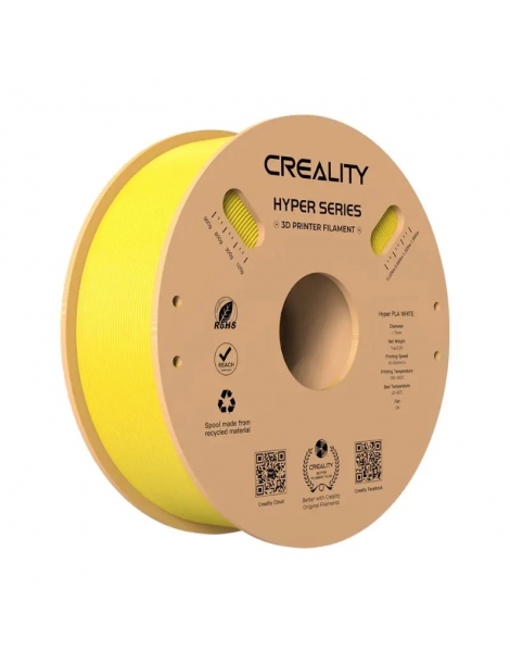 3D siūlas Creality Hyper PLA Geltona 1.75mm 1kg – CyborgShop