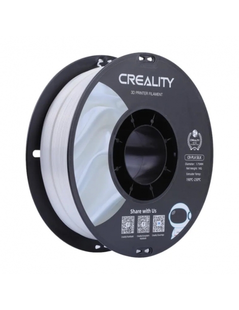 3D siūlas Creality CR-Silk PLA Balta 1.75mm 1kg – CyborgShop