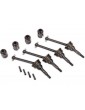 Plieninės CV pusašių traukės ir drive cups Mini Slash 4X4 – CyborgShop