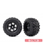 Traxxas RC ratai 4.3/5.7" su Maxx AT belted padangomis ir juodais ratlankiais – CyborgShop