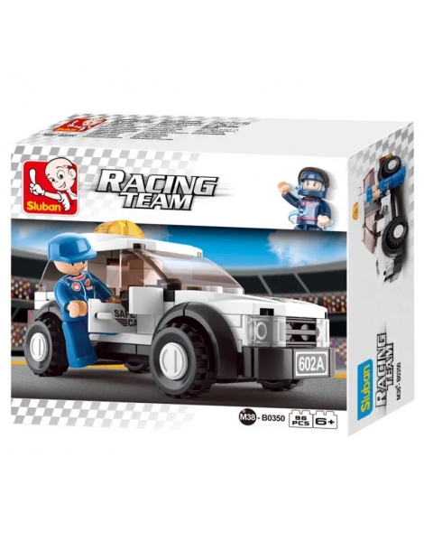 Sluban Racing Team Safety Car konstruktorius su 96 detalėmis vaikams – CyborgShop