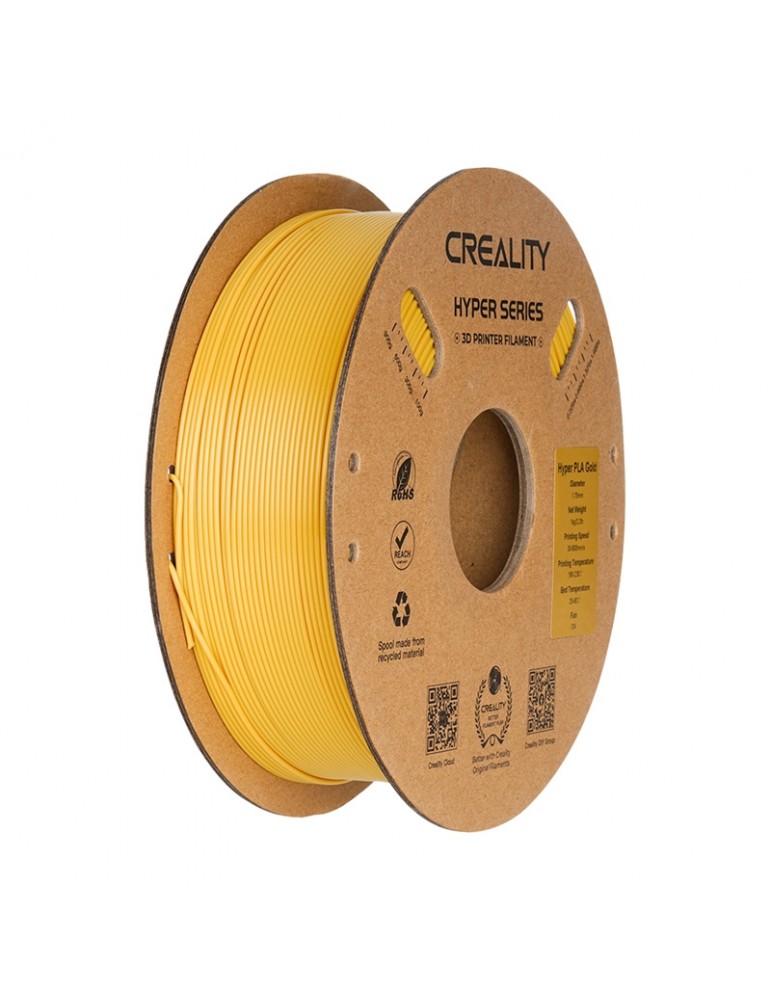 3D spausdinimo siūlas Hyper PLA 1.75mm aukso spalvos – CyborgShop