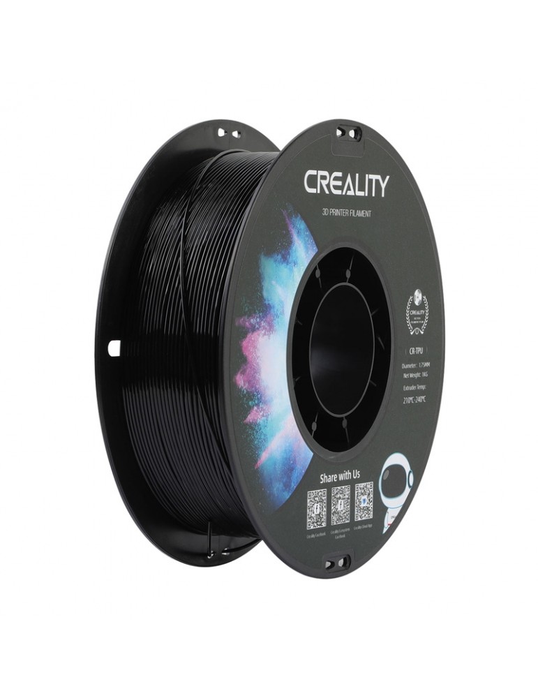 3D spausdinimo siūlas TPU 1.75mm juodas – CyborgShop