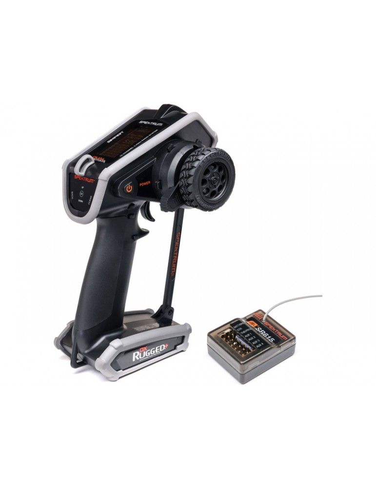 Siųstuvas Spektrum DX Rugged Plus 12CH su SR615 imtuvu – CyborgShop