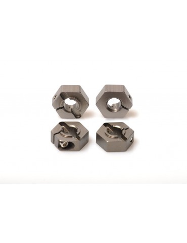 Aluminium Wheel-Adapter gray (4pcs) - S10