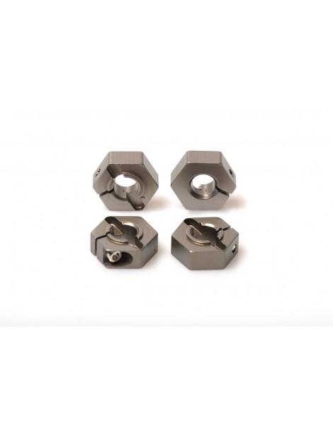 Aluminium Wheel-Adapter gray (4pcs) - S10
