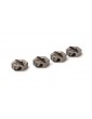 Aluminium Wheel-Adapter gray (4pcs) - S10