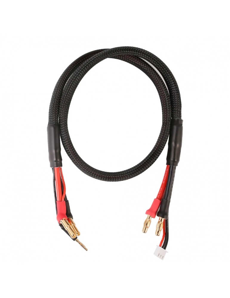Įkrovimo kabelis 2S su 4 mm ir 5 mm bullet jungtimis 650 mm – CyborgShop