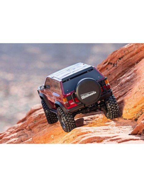 Traxxas TRX-4 Nissan Pathfinder 1988 RC kopimo modelis Ready-To-Drive raudonas – CyborgShop