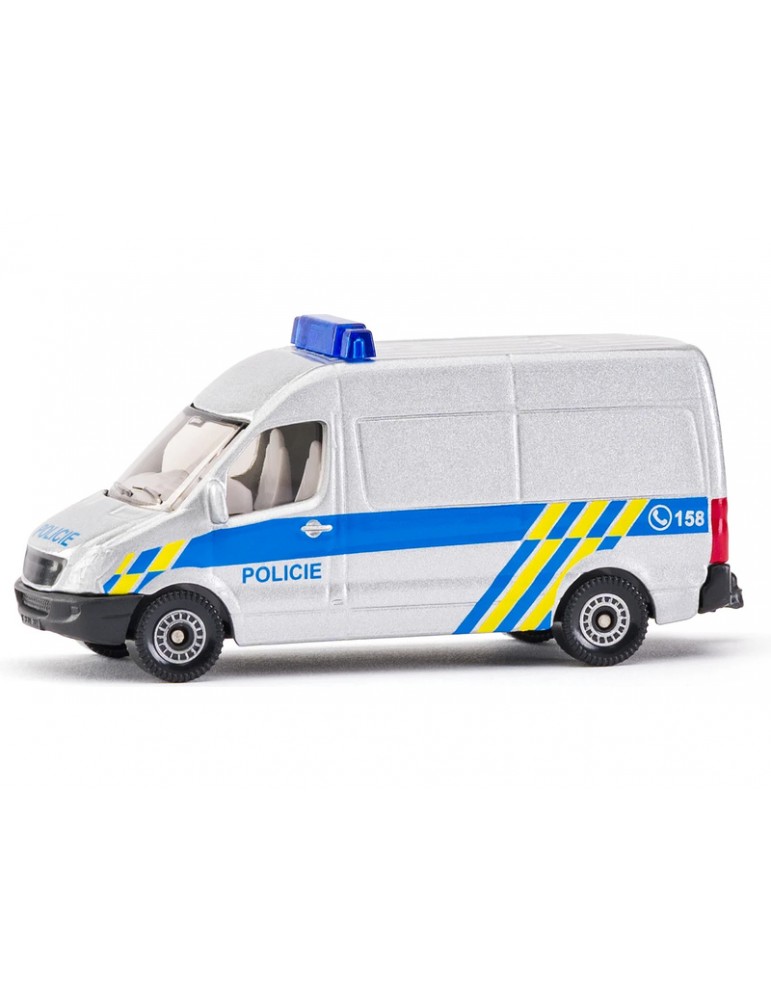 SIKU Czech Edition Policijos mikroautobusas su autentišku dizainu modeliukas | CyborgShop