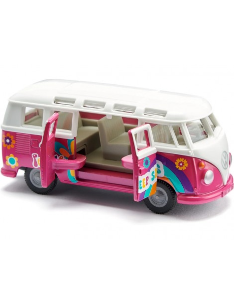 Volkswagen T1 Samba 1:50 metalinis SIKU Super modeliukas su atidaromomis durimis | CyborgShop