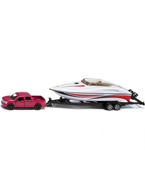 SIKU Super modelio priekaba su Ford F-150 ir motorlaiviu 1:50 mastelio rinkiniu | CyborgShop