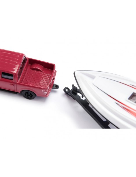 SIKU Super modelio priekaba su Ford F-150 ir motorlaiviu 1:50 mastelio rinkiniu | CyborgShop