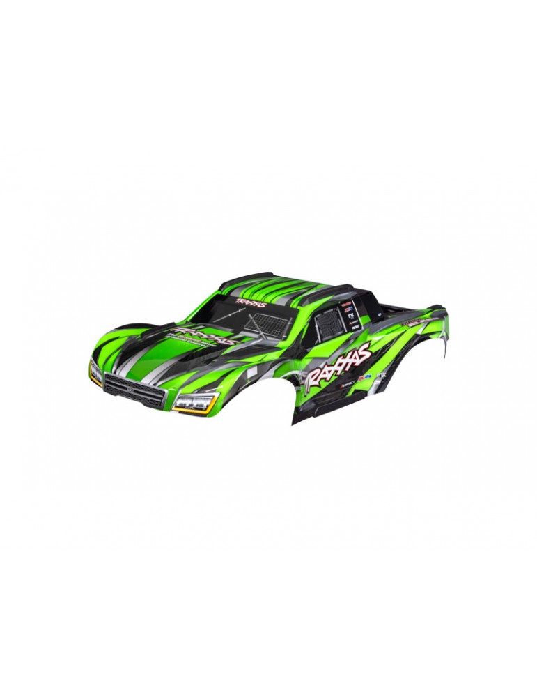 Traxxas Maxx Slash žalias ProGraphix kėbulas su lipdukais | CyborgShop