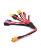 RC įkrovimo kabelis 8in1 su XT60 jungtimi silikoninis 20 cm | CyborgShop